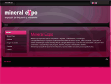 Tablet Screenshot of mineralexpo.ro